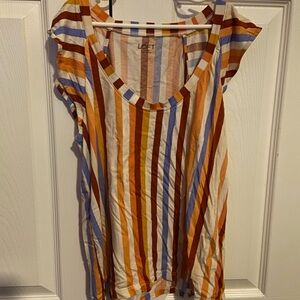 LOFT Colorful Striped Tee